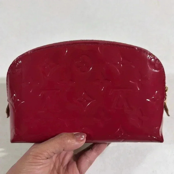 Louis Vuitton Cosmetic Bag Vernis Patent Pink Leather Authentic - Picture 1 of 14